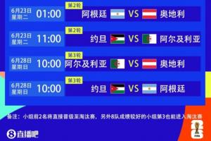 梅西下場6天后！6月23日1點(diǎn)阿根廷vs奧地利，梅西有望獨(dú)享射手王配圖