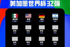 4/32!本屆世界杯已出線4隊:阿根廷、德國、墨西哥和美國配圖