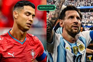 TA制圖對比梅羅進球數：C羅近3屆總共5球，梅西過去5天5球配圖